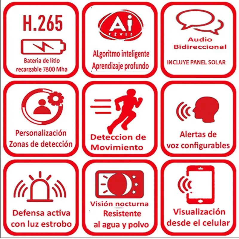Cámara de Vigilancia Ezviz EB8 4G + Panel Solar - Día y Noche, 2K 2304 x 1296 , WiFi, 802.11n, 2.4GHz, Sensor CMOS de Escaneo Progresivo de 1-2.8_ y 3 Megapíxeles, MicroSD, Vi ( - copia.webp