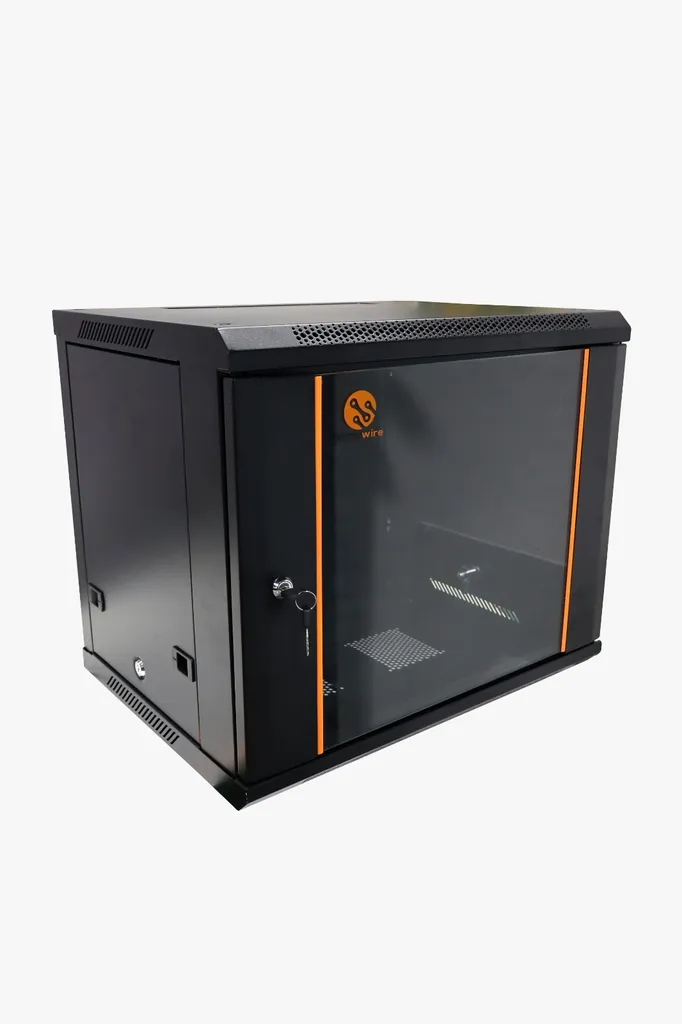 [6UA-600*450*368] Gabinete de pared fijo de 6 unidades (6U) con laterales, SpryWire