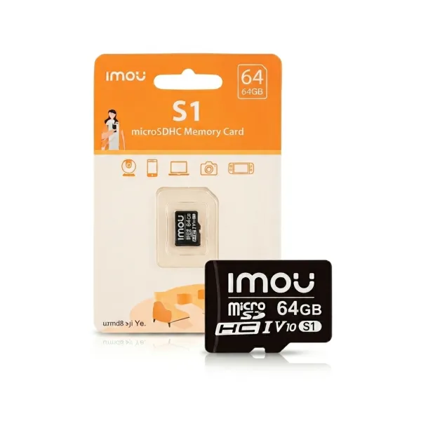 Tarjeta MicroSD IMOU Class 10 64GB para Videovigilancia